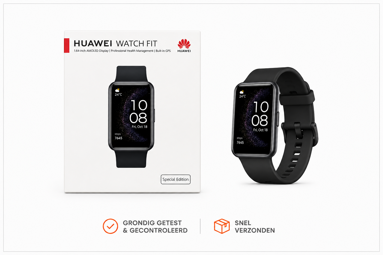Huawei Watch Fit Special Edition - (Zwart)