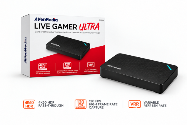 AVerMedia Live Gamer Ultra GC553 – Externe 4K HDR Game Capture Card