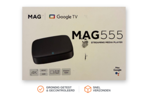MAG555 Streaming Mediaplayer 4K Google assist