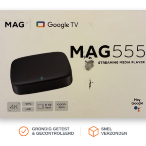 MAG555 Streaming Mediaplayer 4K Google assist